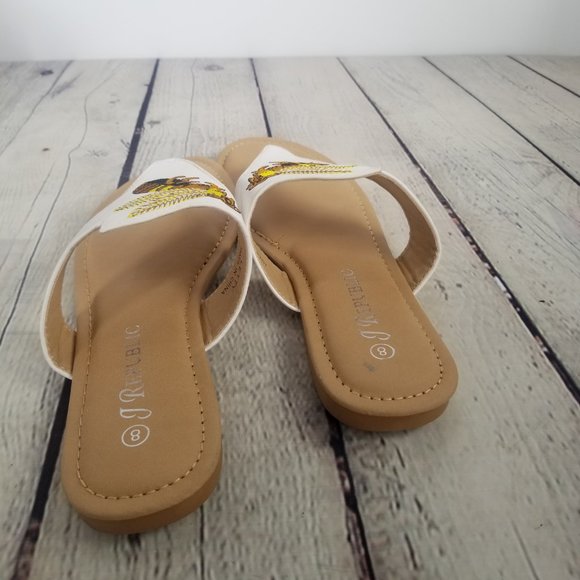 J Republic Bumblebee Sandals sz 8 - Picture 4 of 7
